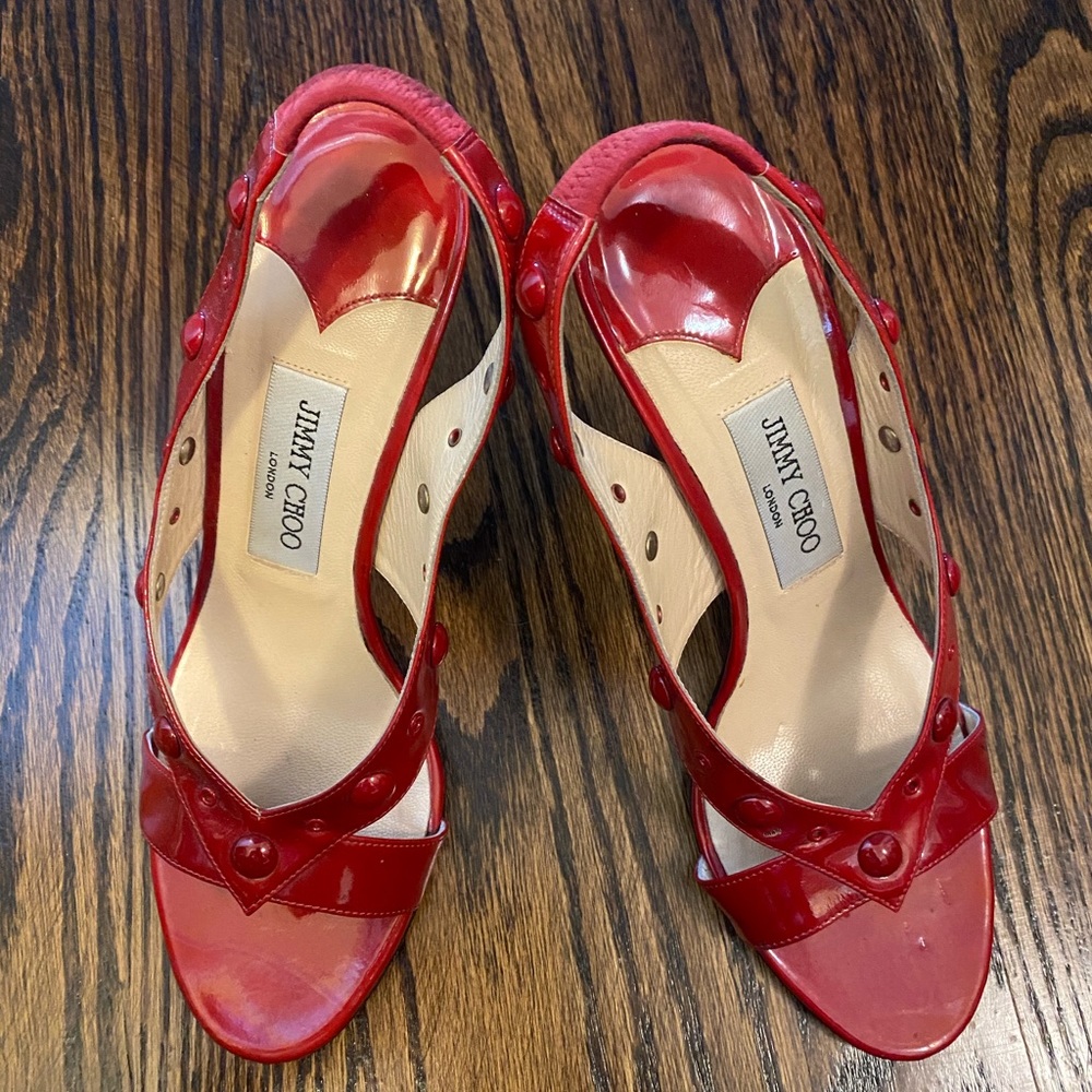 Jimmy Choo red shoes